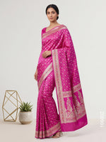 Mashru Silk Resham and Zari Jaal Work Banarasi Saree