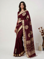 Kora Organza Zari Work Designer Banarasi Saree
