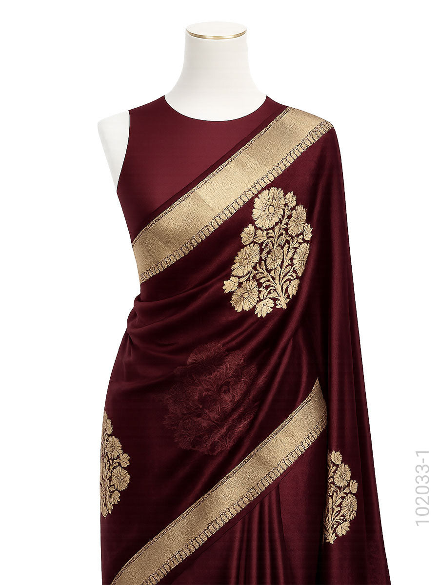 Kora Organza Zari Work Designer Banarasi Saree