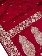 Mashru Silk Zari Work Buti Banarasi Saree