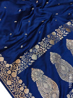Mashru Silk Zari Work Buti Banarasi Saree