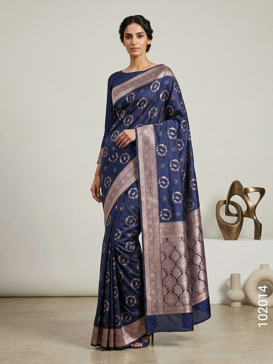 Mashru Silk Zari Work Designer Banarasi Saree