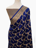 Soft Silk Zari Work Jaal Banarasi Saree
