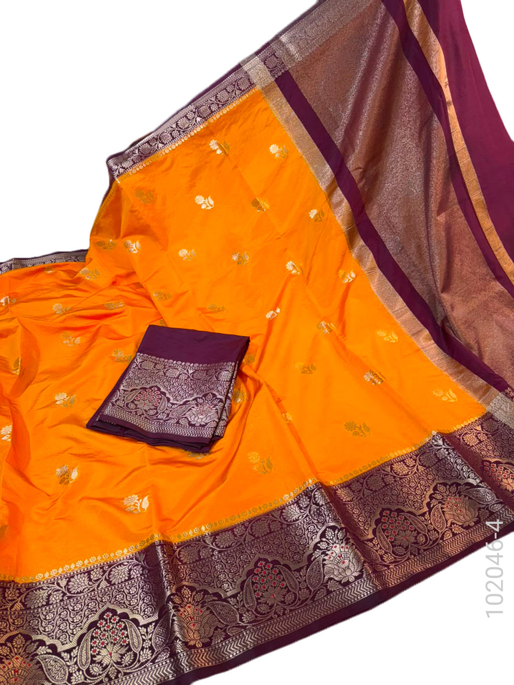 Dupion Silk Zari Buti Work Banarasi Saree