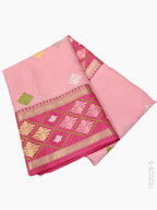 Cotton Embroidery Work Kota Checks Banarasi Saree