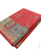 Mashru Silk Resham and Zari Work Designer Banarasi Saree