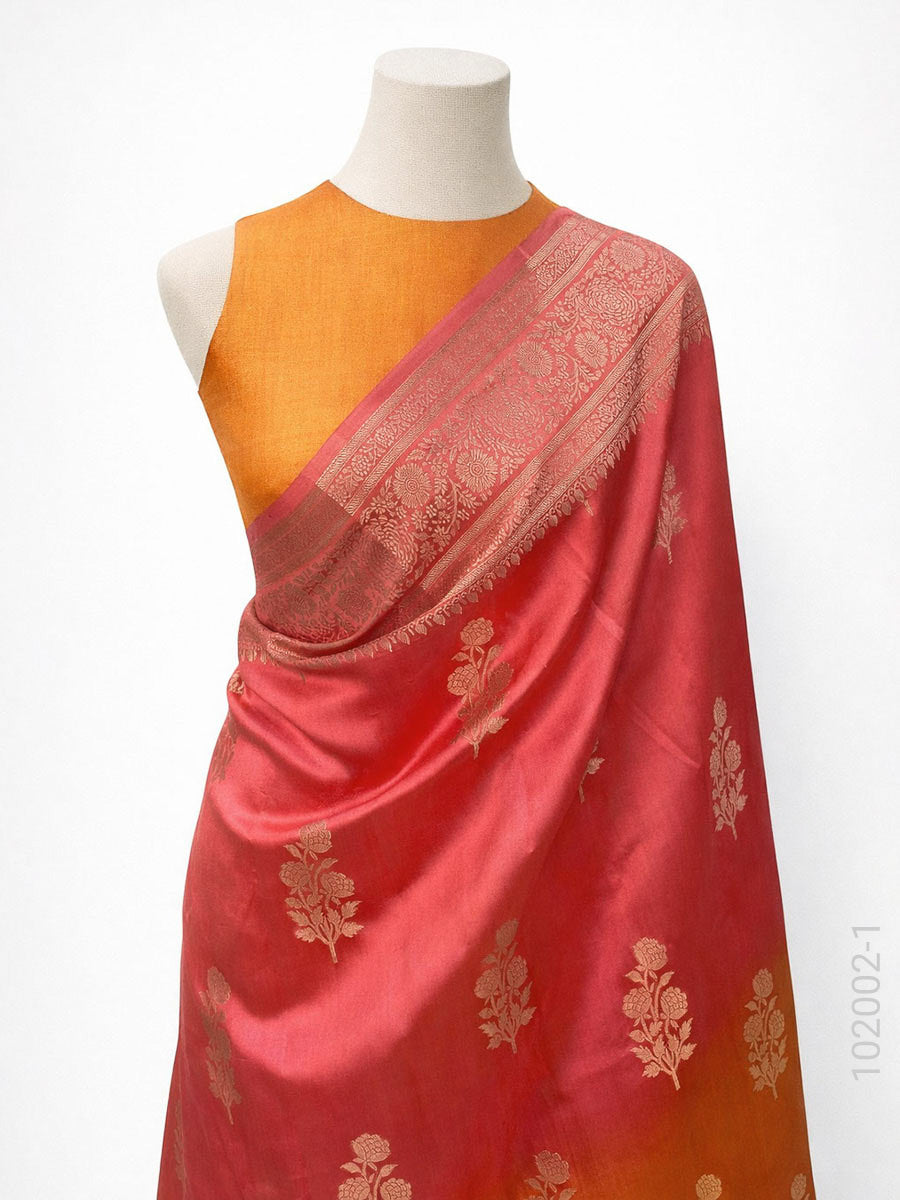 Soft Silk Zari Work Buta Banarasi Saree