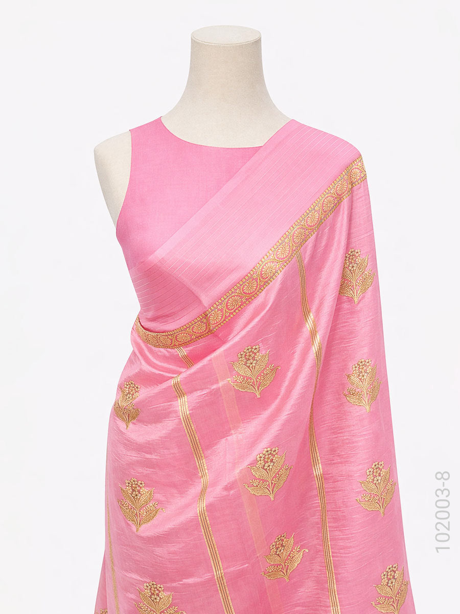 Soft Silk Zari Work Buta Banarasi Saree
