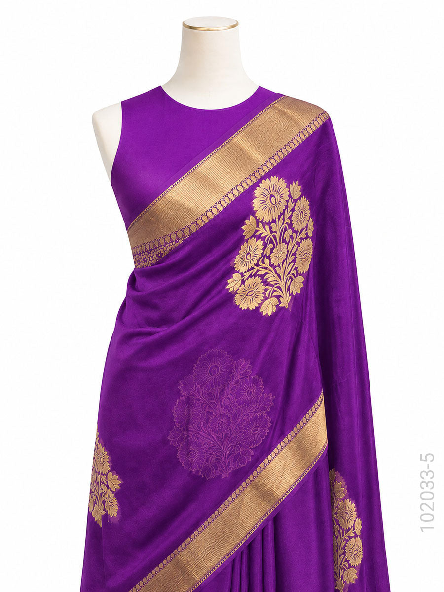Kora Organza Zari Work Designer Banarasi Saree