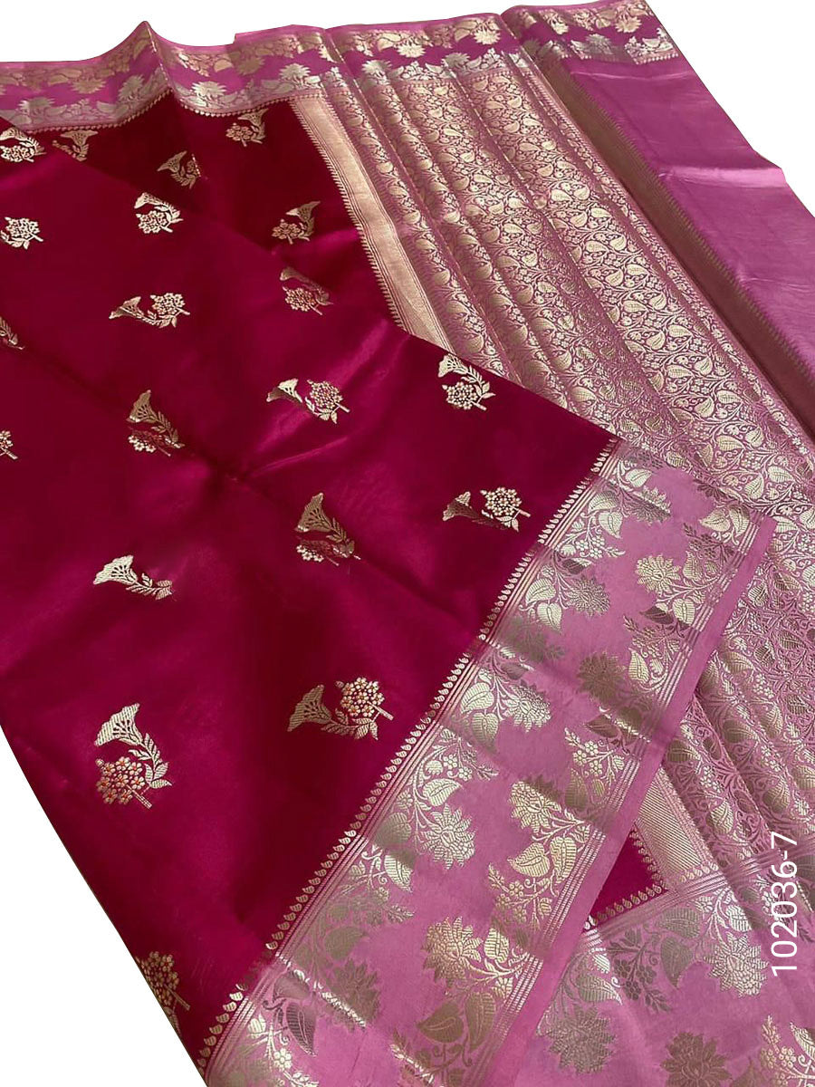 Dupion Silk Designer Banarasi Saree