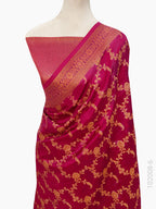Soft Silk Zari Work Jaal Banarasi Saree