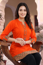 Rayon Designer Embroidery Tunic for Women