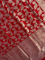 Katan Silk Zari Work Jaal Banarasi Saree