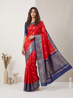 Dupion Silk Zari Buti Work Banarasi Saree