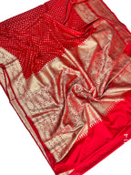 Georgette Zari Work Buti Banarasi Saree
