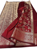 Katan Silk Zari Work Designer Banarasi Saree