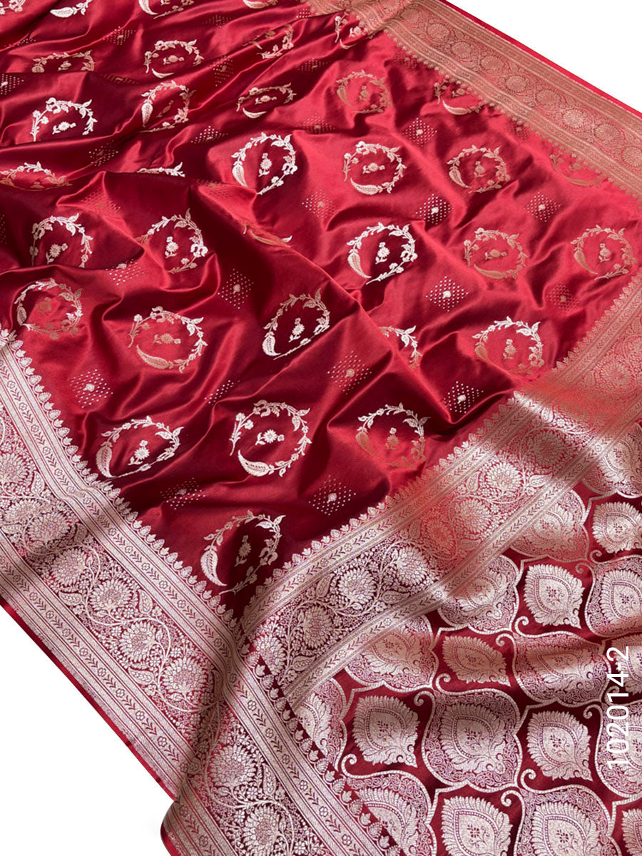 Mashru Silk Zari Work Designer Banarasi Saree
