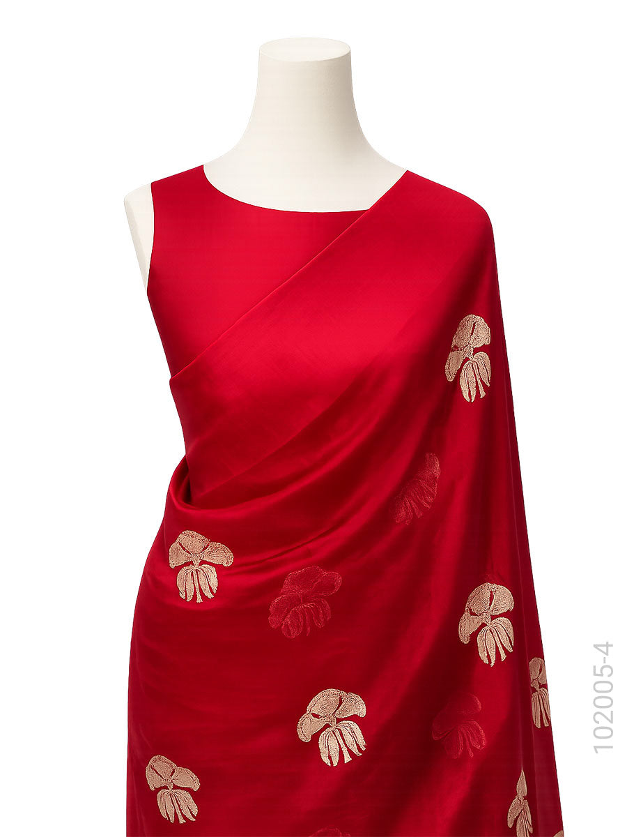 Kora Organza Zari Work Buta Banarasi Saree