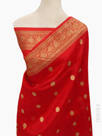 Kora Organza Zari Work Buta Banarasi Saree