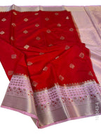 Soft Silk Zari Work Buta Banarasi Saree