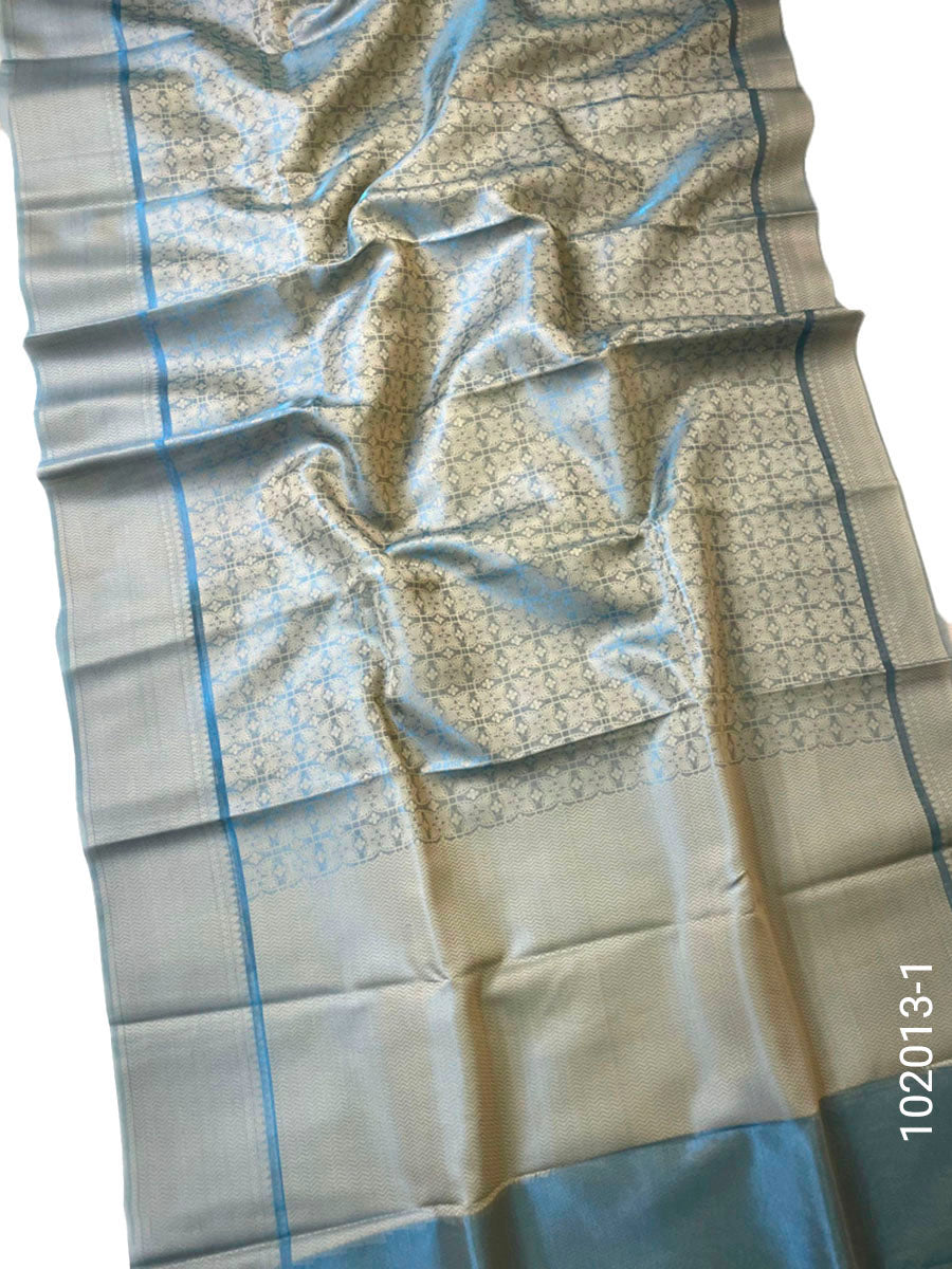Art Silk Zari Work Jamdani Banarasi Saree