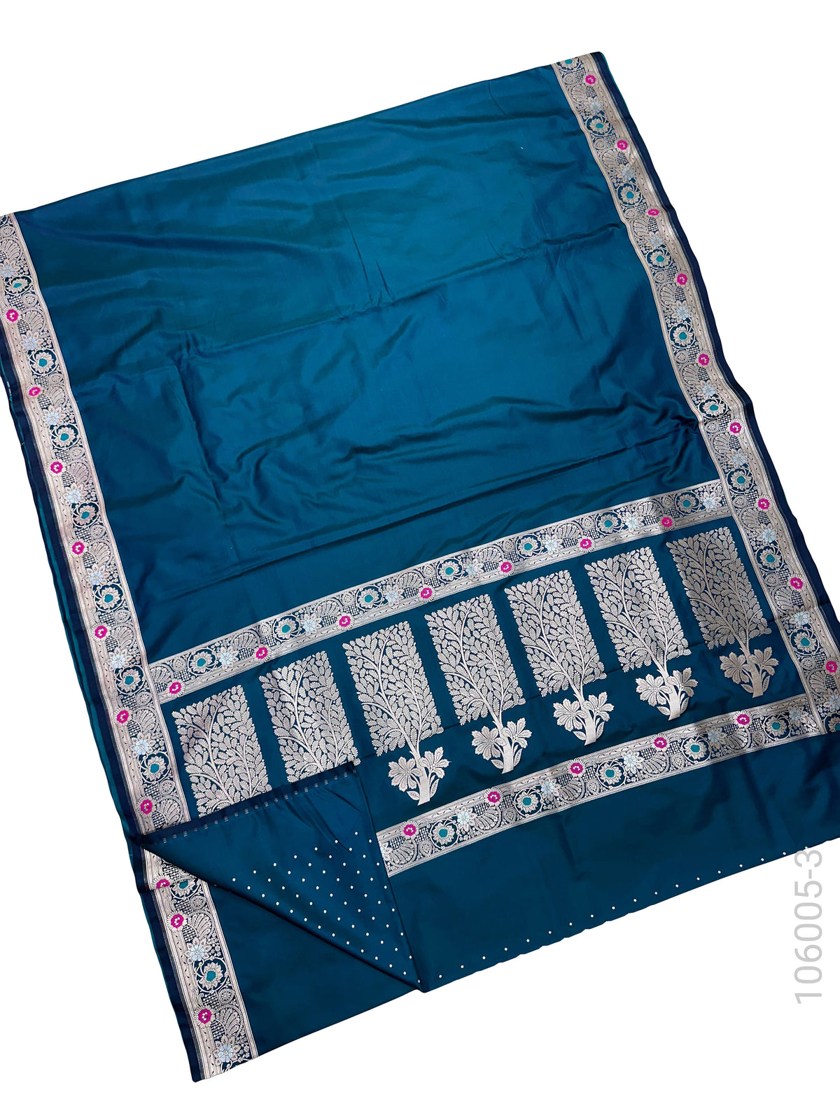 Mashru Silk Resham and Zari Designer Border Work Banarasi Saree
