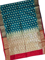 Satin Silk Zari Buti Work Banarasi Saree