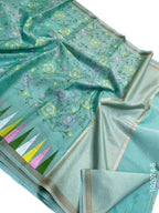 Cotton Embroidery Work Kota Checks Banarasi Saree