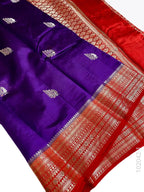 Katan Silk Zari Work Buti Banarasi Saree