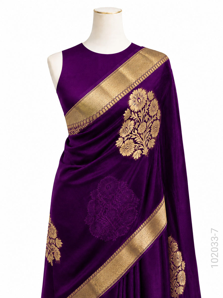 Kora Organza Zari Work Designer Banarasi Saree