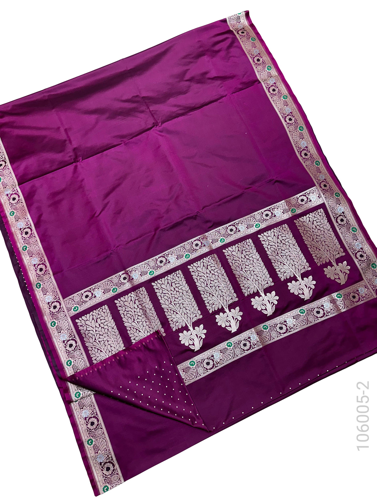 Mashru Silk Resham and Zari Designer Border Work Banarasi Saree