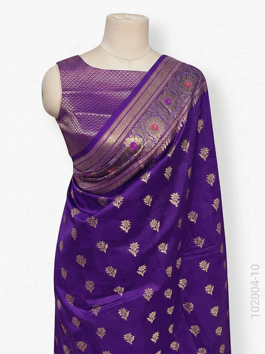 Soft Silk Resham and Zari Work Buti Banarasi Saree