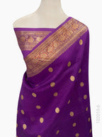 Kora Organza Zari Work Buta Banarasi Saree
