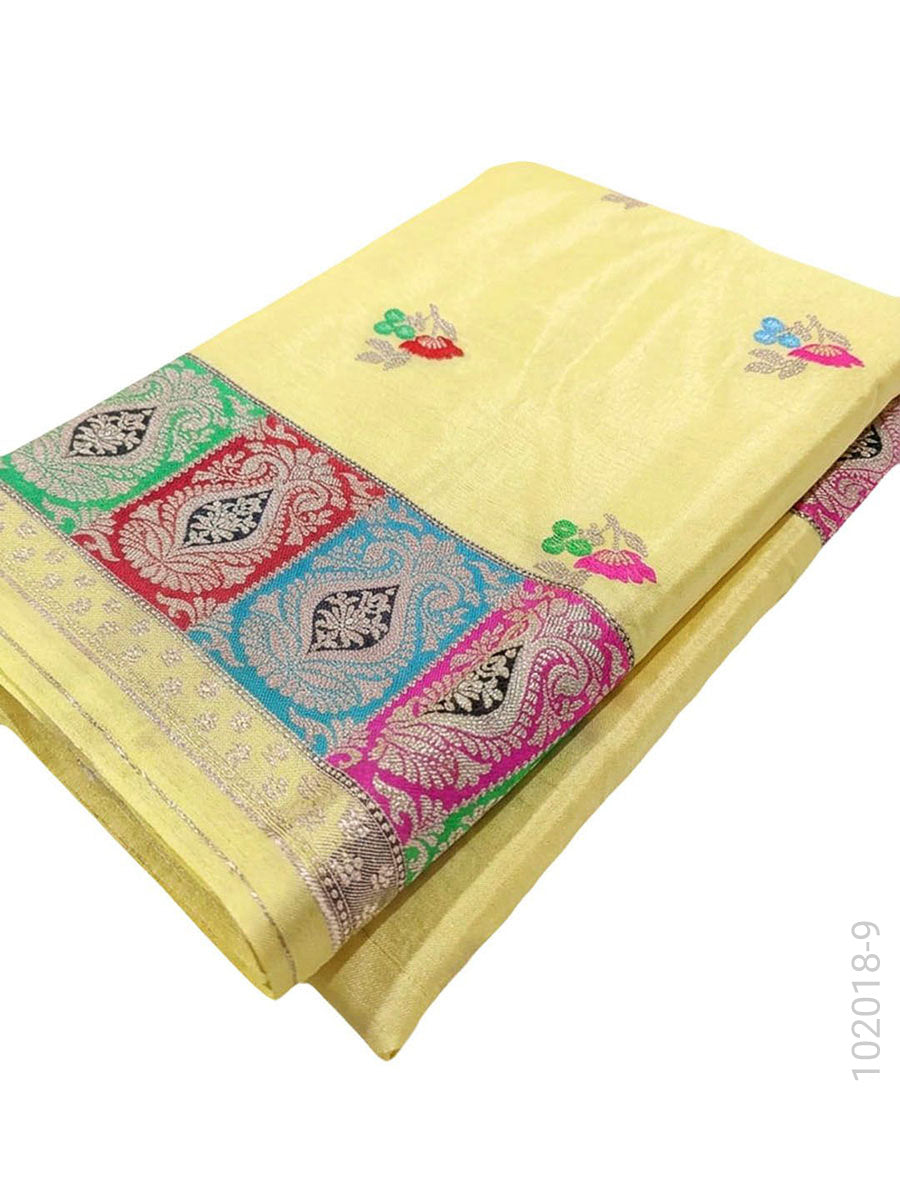 Mashru Silk Resham and Zari Work Designer Banarasi Saree